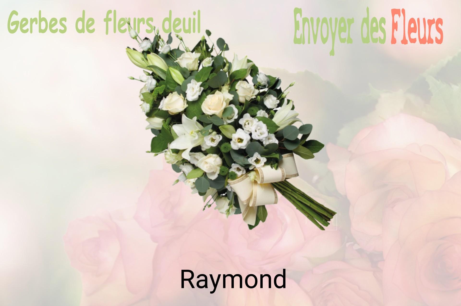 Gerbe de fleurs de deuil livrée à Raymond